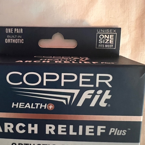 NIB COPPER FIT UNISEX ARCH RELIEF PLUSS ORTHOTIC SUPPORT- BLACK - Picture 5 of 9